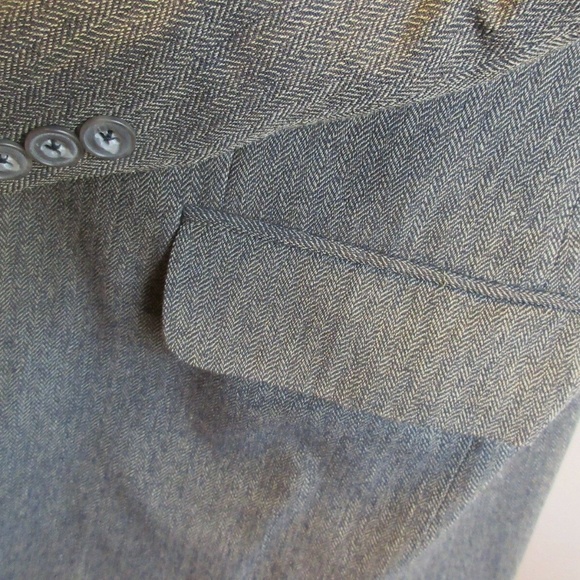 44 LONG VTG BANANA REPUBLIC Mens 100% WOOL BLAZER - Picture 4 of 8